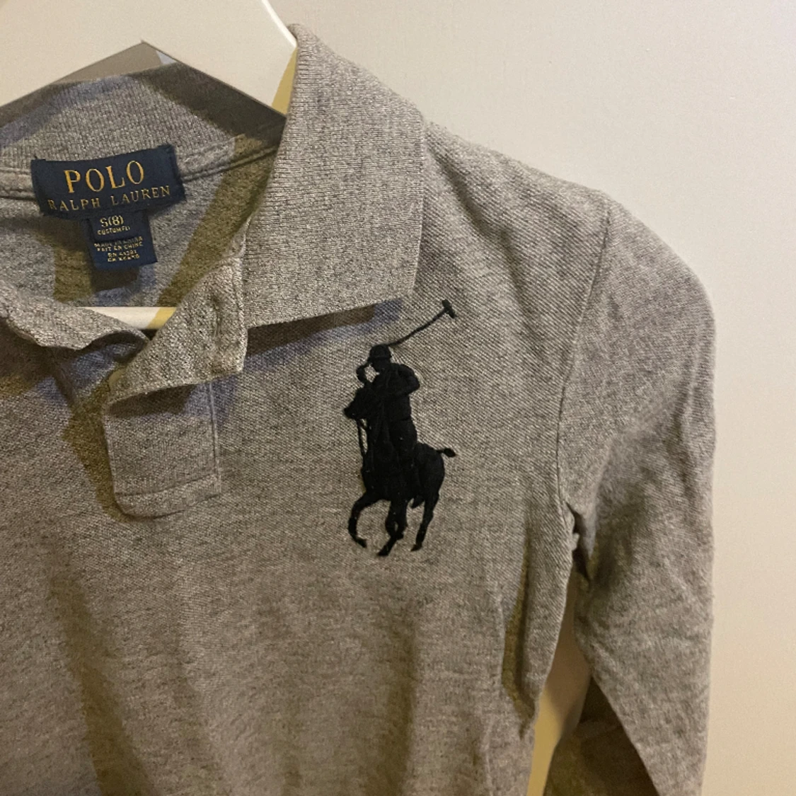 Grå polo piké  - 91