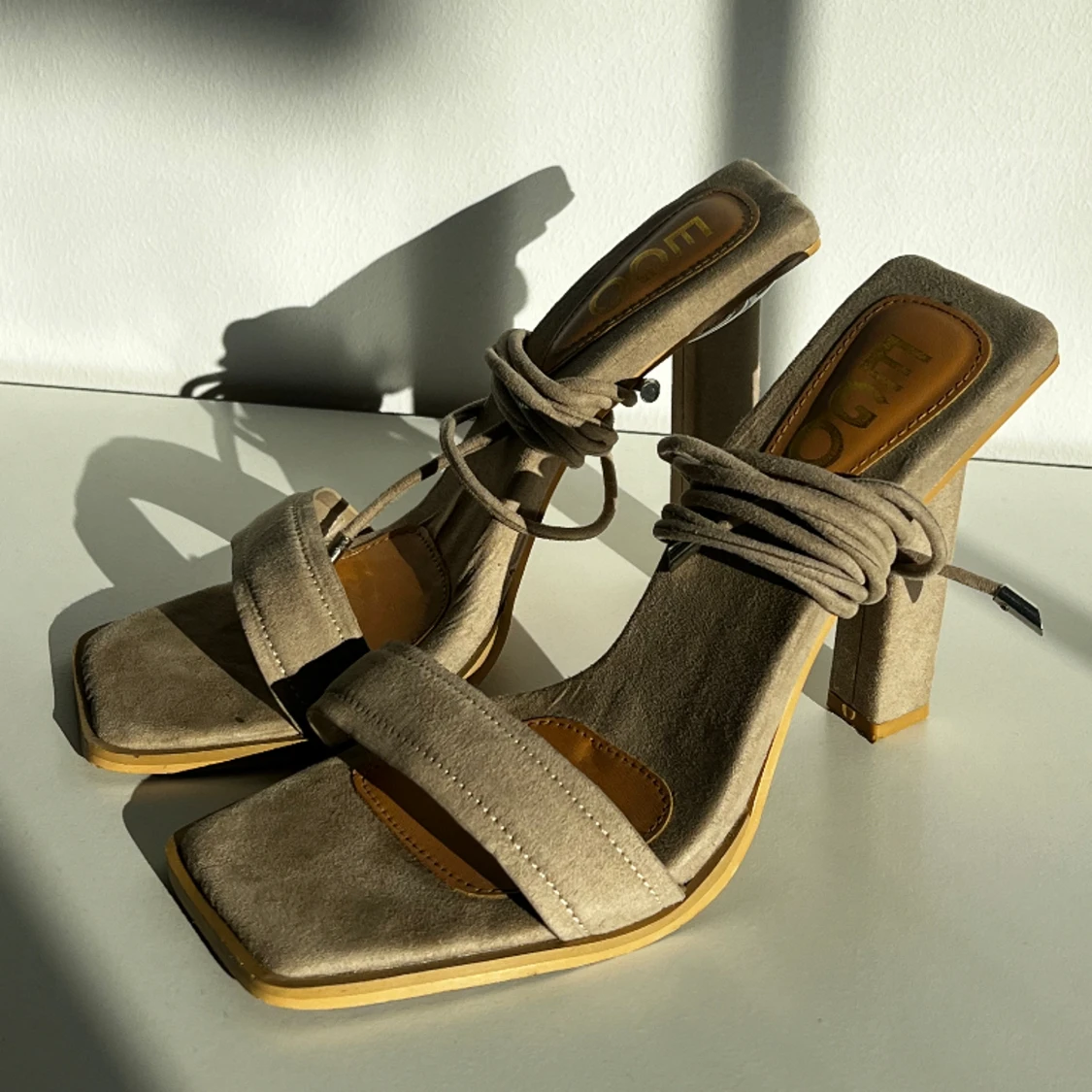 Beige klackskor  - 91