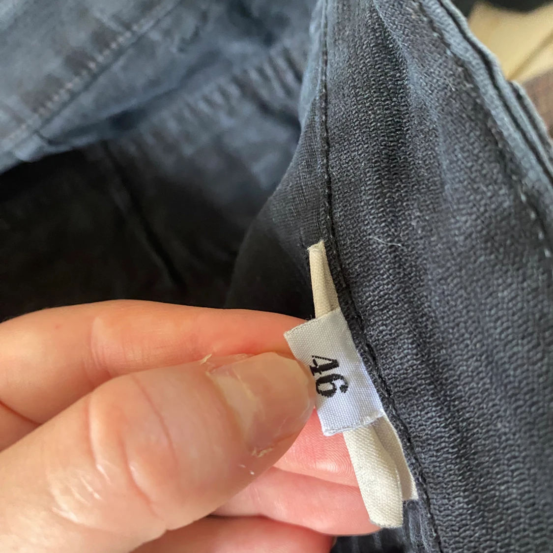 Baggy straight tygbyxor - 93