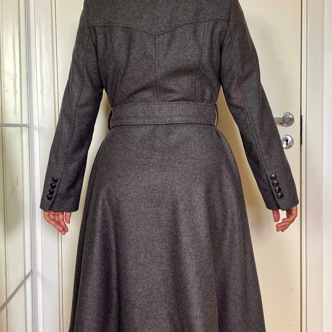 Virgin Wool Flared Coat - 90