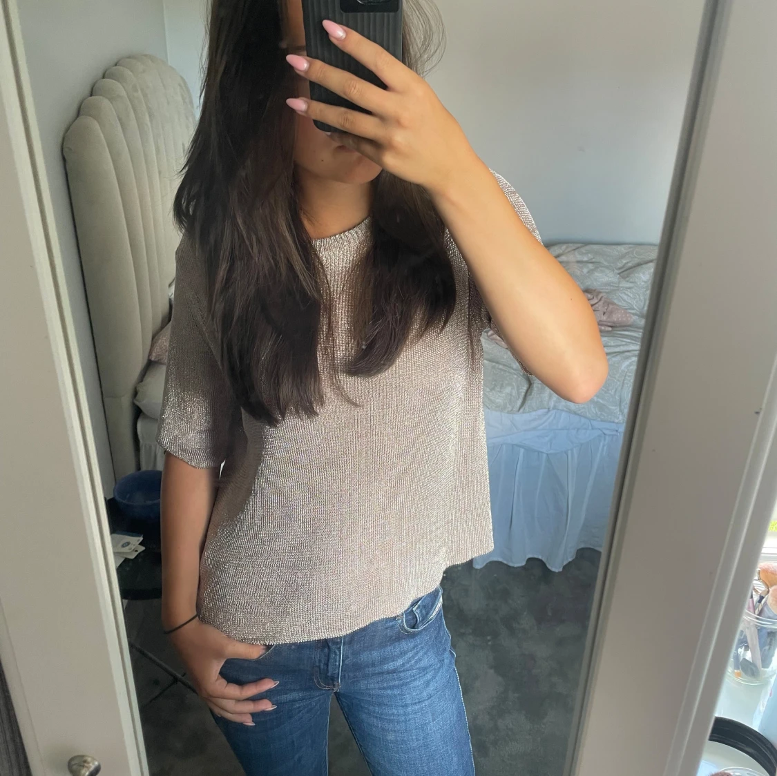 Supersnygg trekvarts tröja  - 90