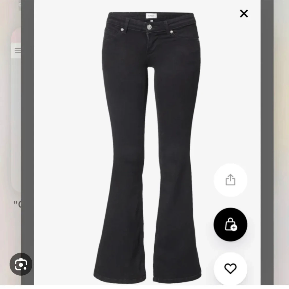 Lågmidjade bootcut jeans - 90