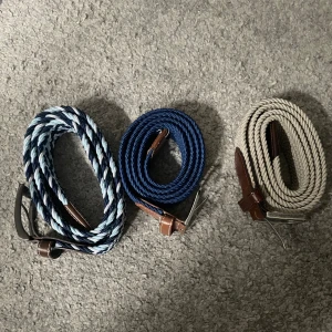 Flätade bälten  - Säljer nu 3 flätade bälten då jag har ingen användning av dom längre