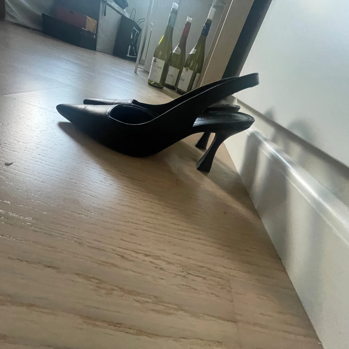 Jätte fina pumps i läder  - 91