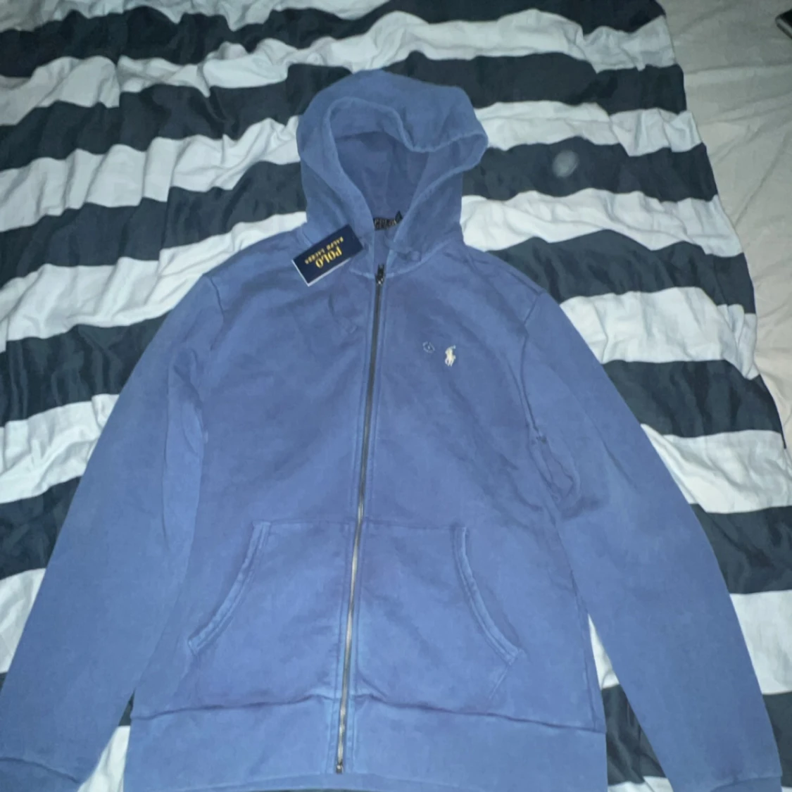 Ralph lauren hoodie blå