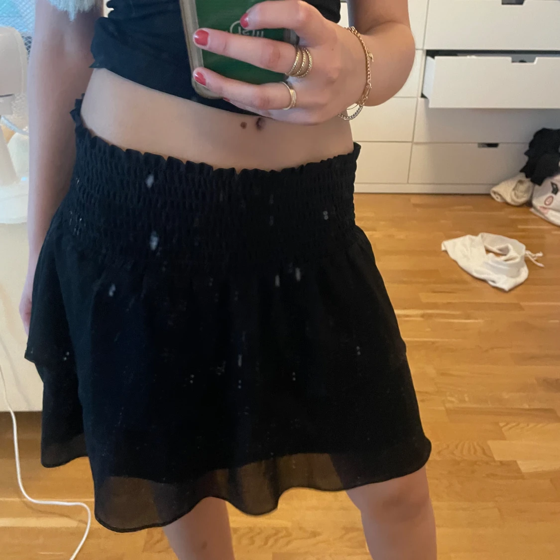 Svart basic sommarkjol💫