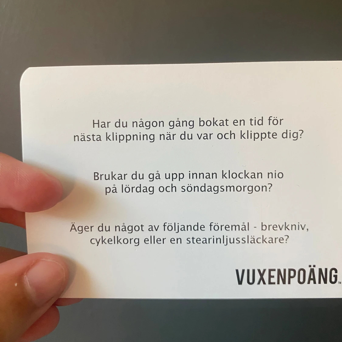 Spel, vuxenpoäng  - 91