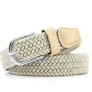 Flätat bälte - Beiget flätat bälte i storleken 110 cm. Riktigt Grisch 