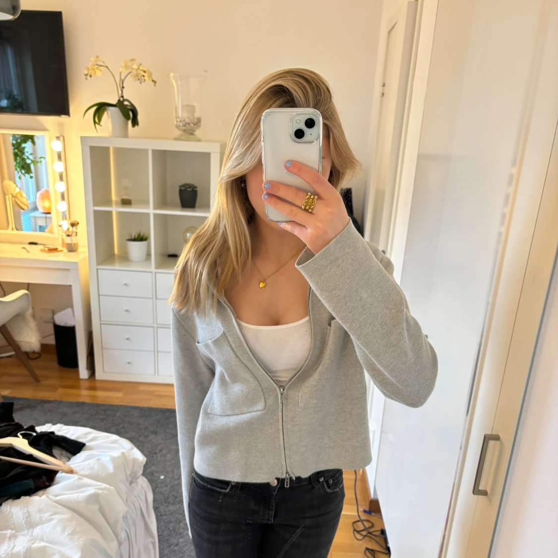 Grå cardigan/kofta från Åhléns  - 90