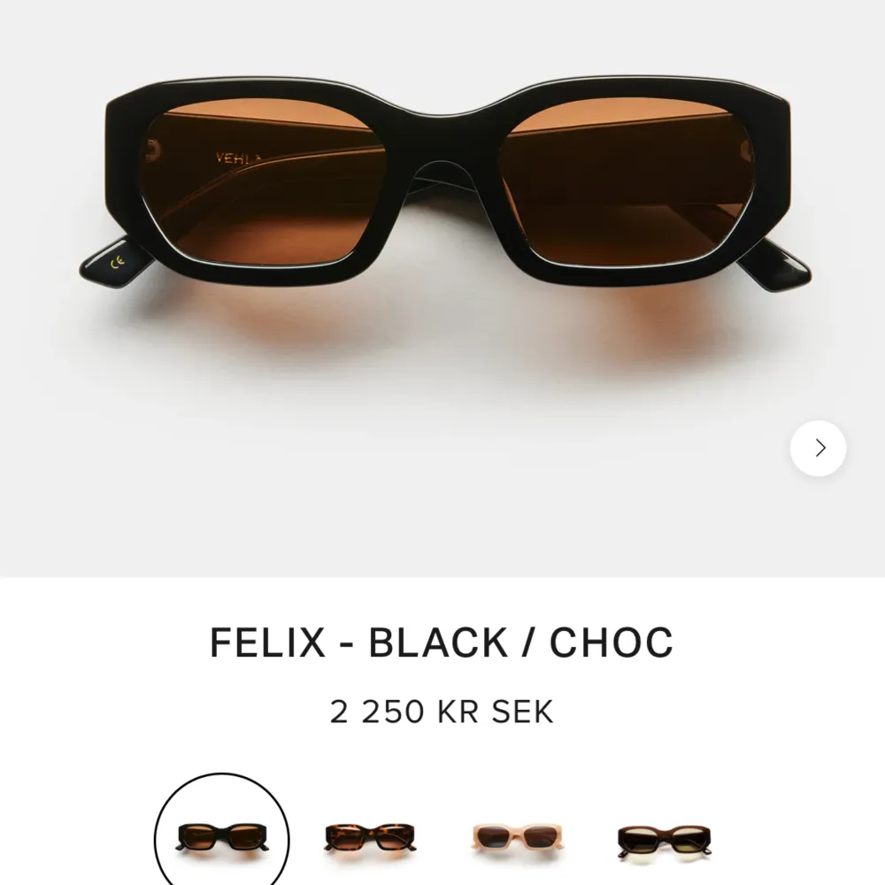 Solglasögon från Vehla i modellen Felix. I nyskick!! Köpta för 2250kr😍💓 box och fodral ingår❤️. Övrigt.
