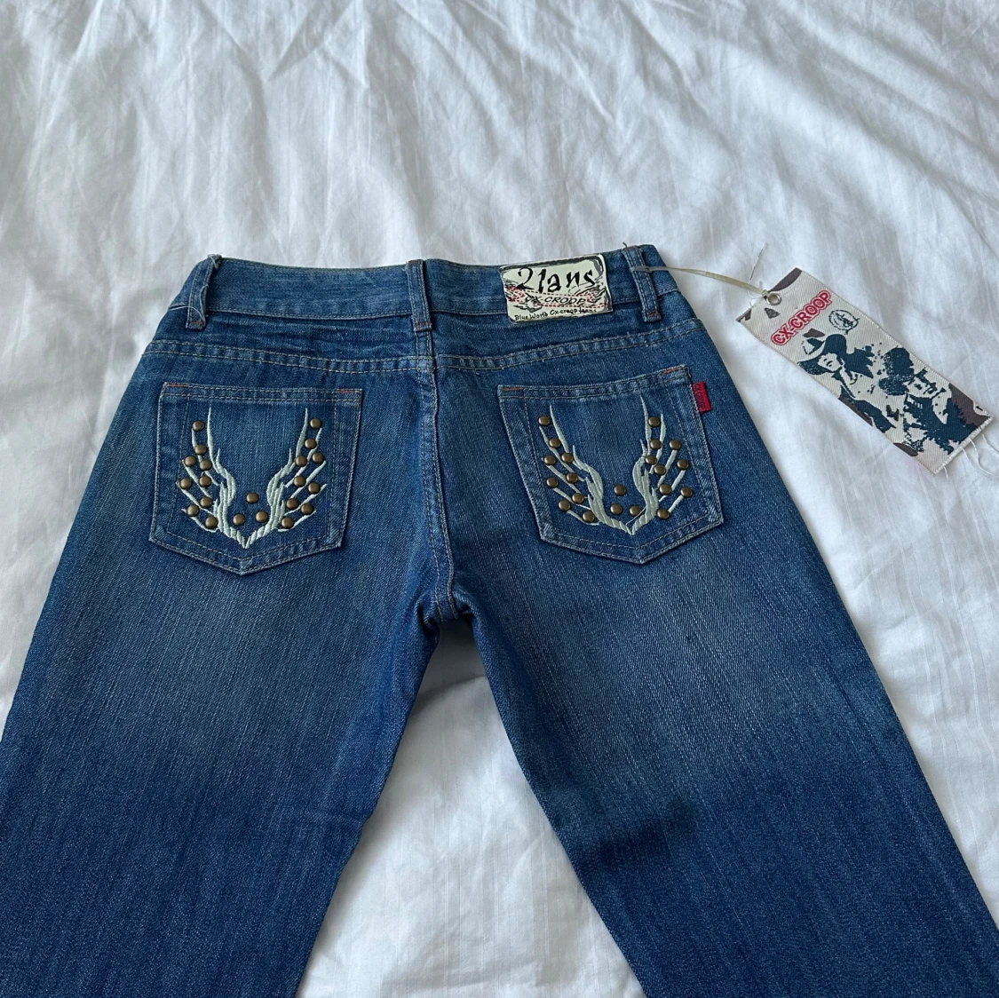 Lågmidjade bootcut jeans 