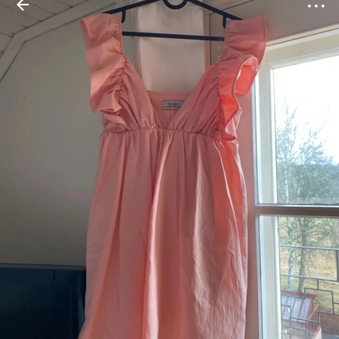 Korall färgad klänning  - 90