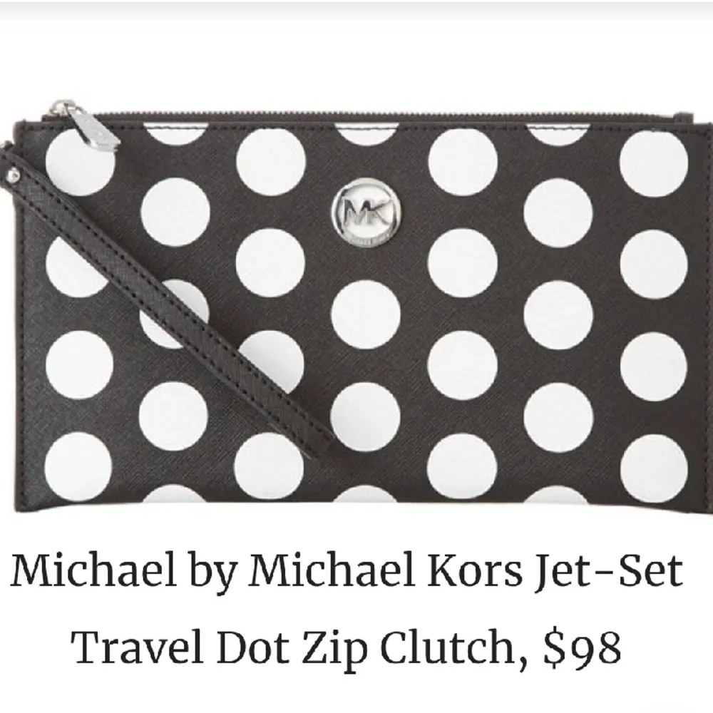 Michael Kors Jet Set Travel Zip Clutch. Helt ny oanvänd med yttre och inre emballage (plast) kvar. . Väskor.