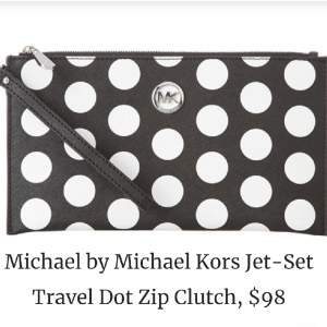 Michael Kors Jet Set Travel Zip Clutch. Helt ny oanvänd med yttre och inre emballage (plast) kvar. 