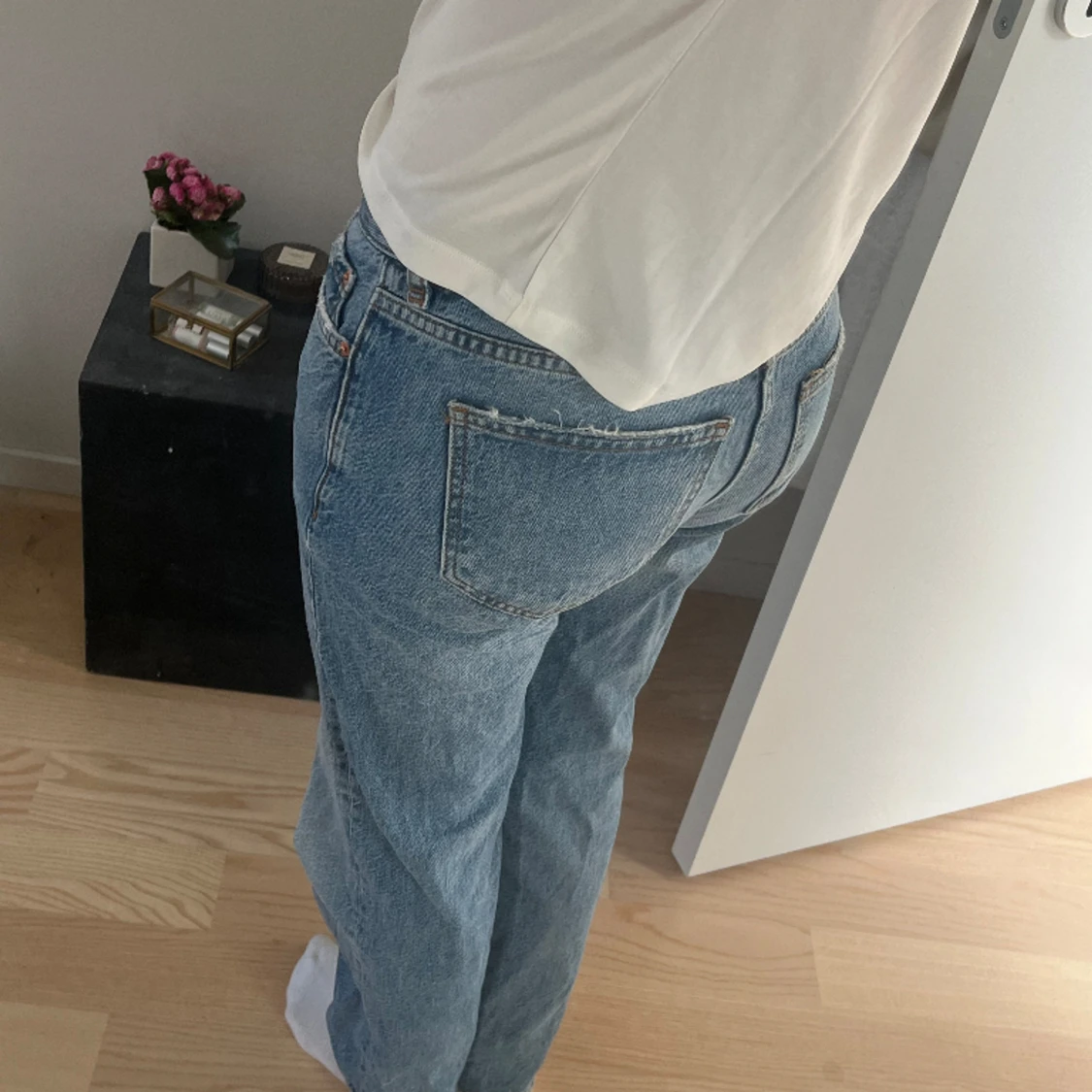 Lågmidjade raka jeans  - 90