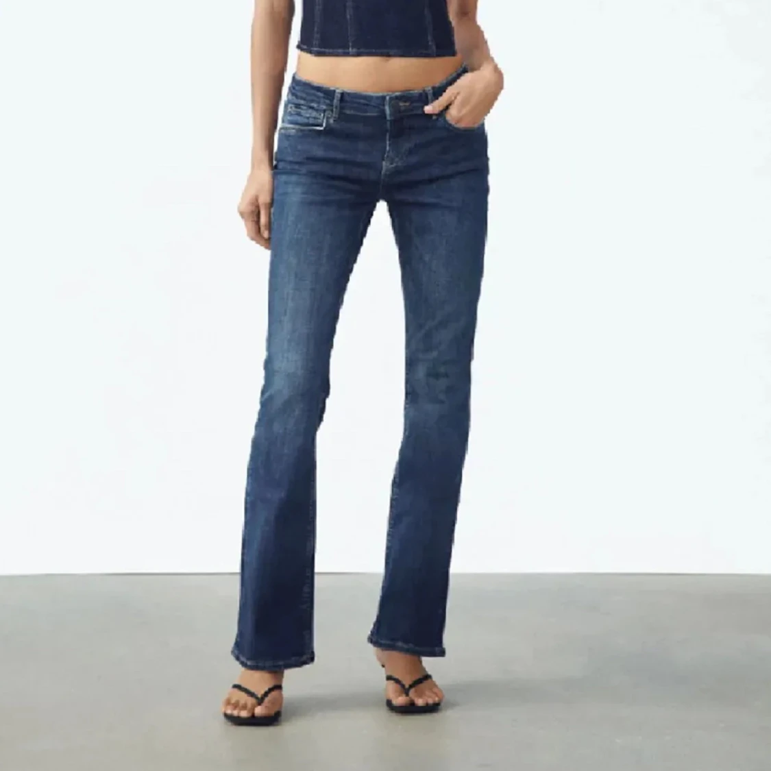Lågmidjade bootcut jeans - 90