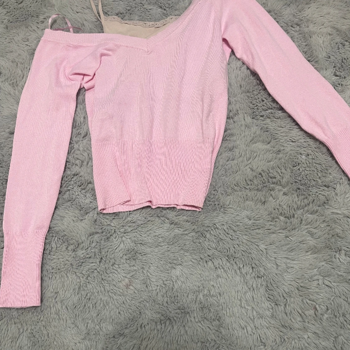 Rosa långärmad tröja