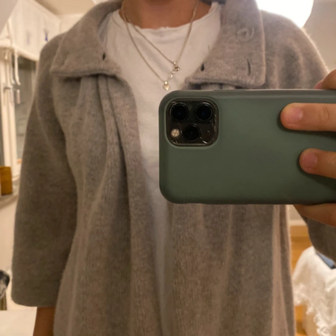 Trekvartsärmad jacka/kofta - 90