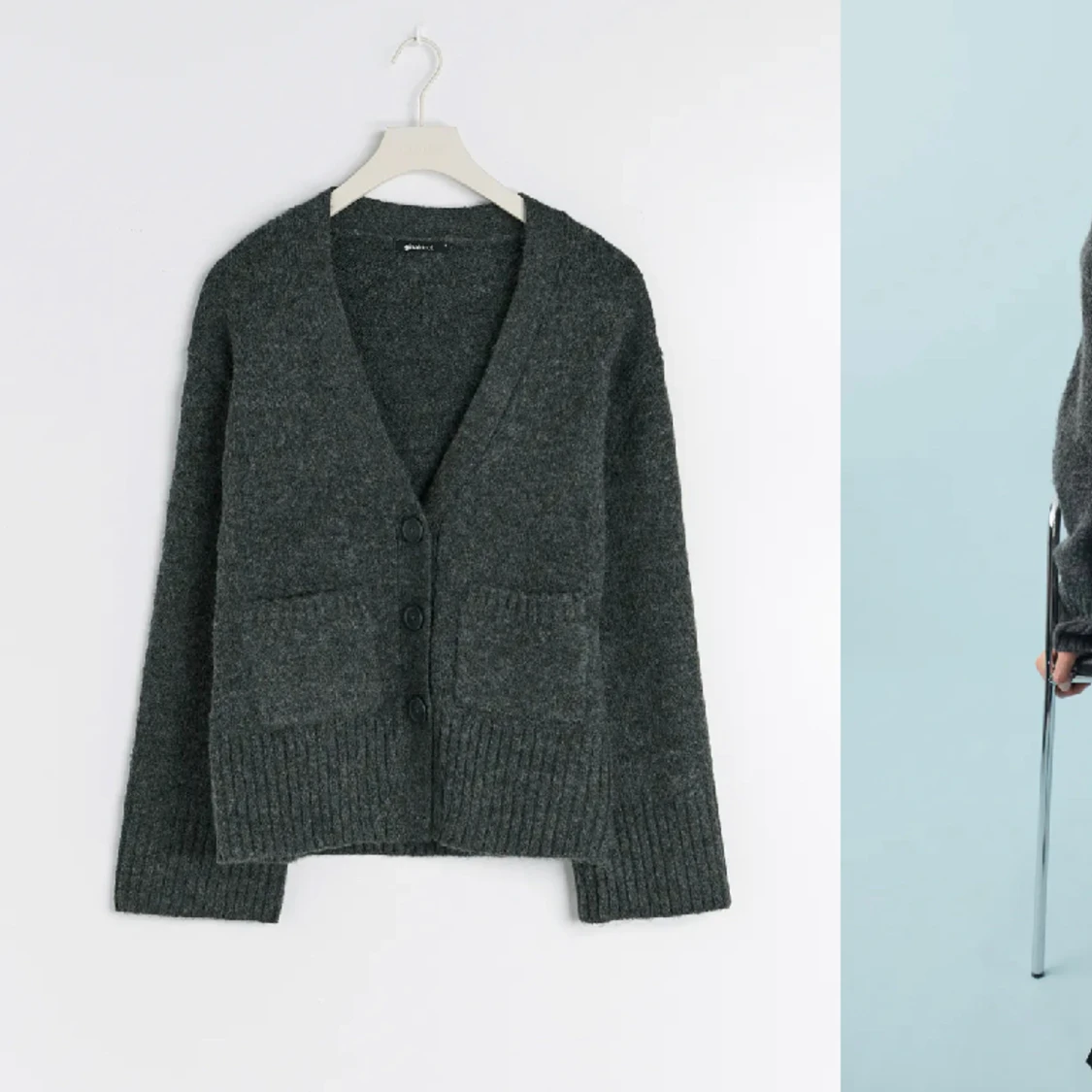 Stickad kofta från gina