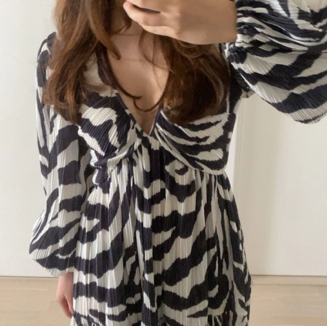 Zebramönstrad klänning - 90