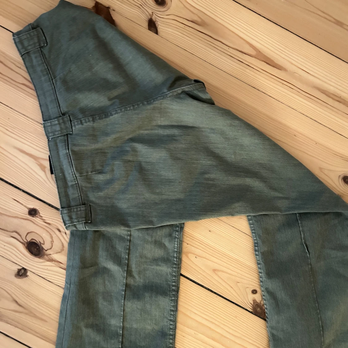 Grågröna lågmidjade bootcut jeans - 93