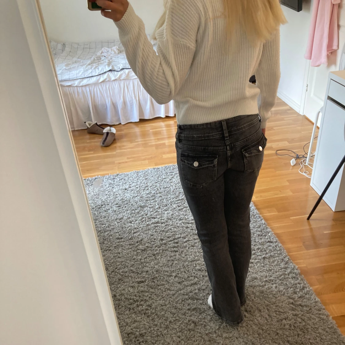 Söt stickad tröja - 90