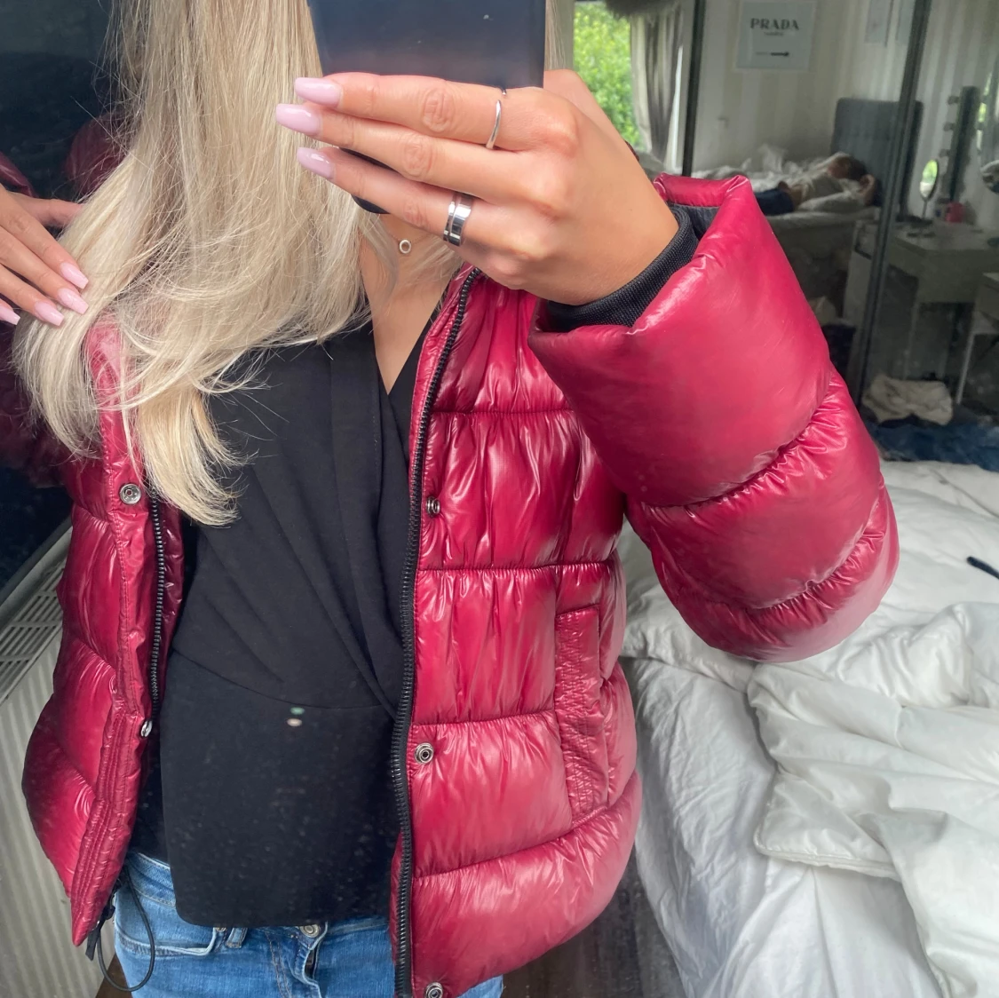 Super dry röd jacka - 90