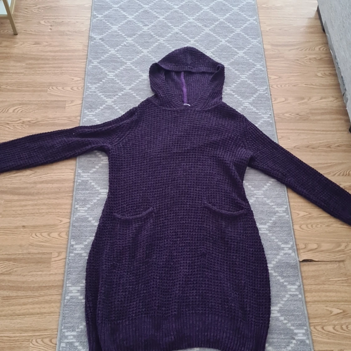 Stickad Comfort luvtröja/klänning  - 90