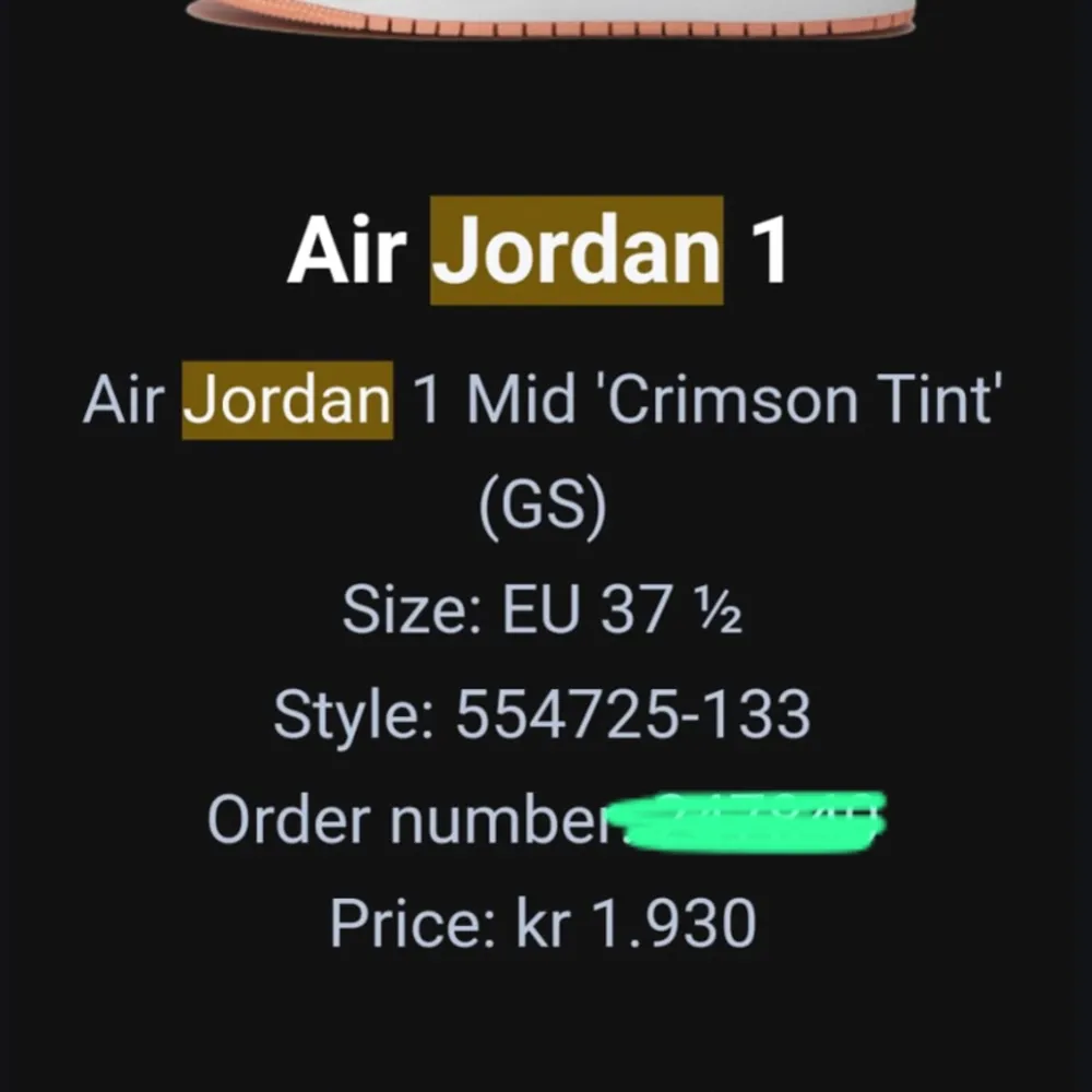Air Jordan 1 Mid. Skor.