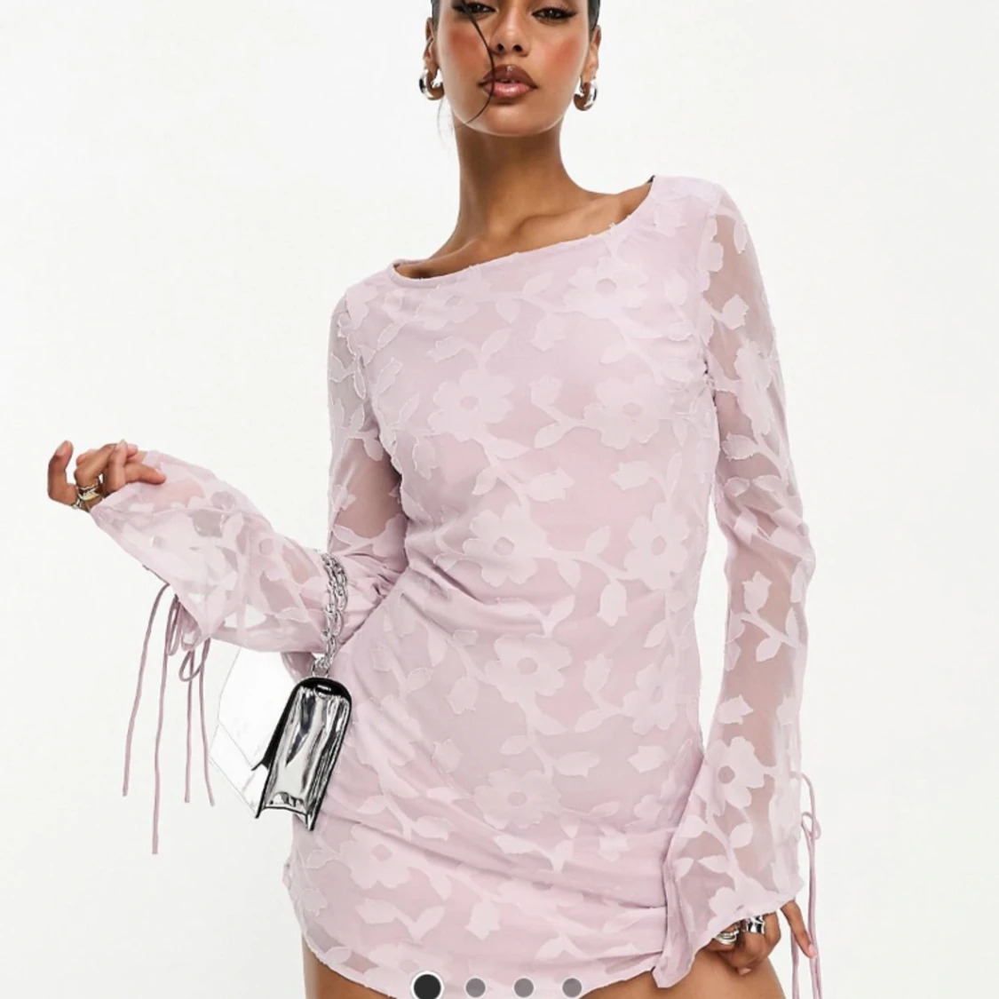 Rosa Blommig klänning