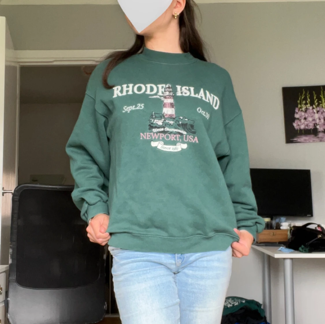 Tjocktröja med tryck - 90