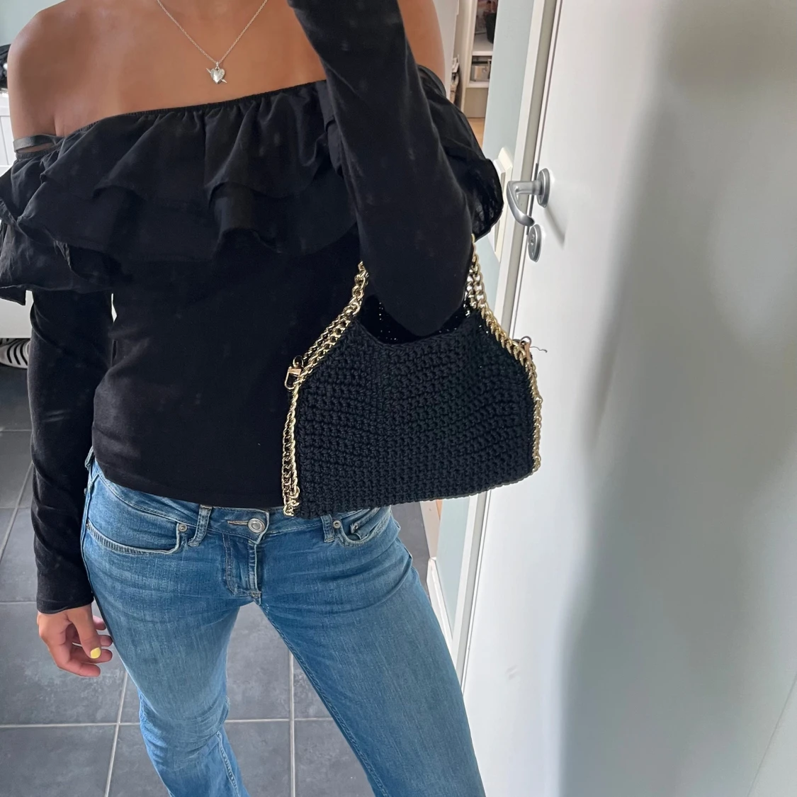 Off shoulder tröja   - 90