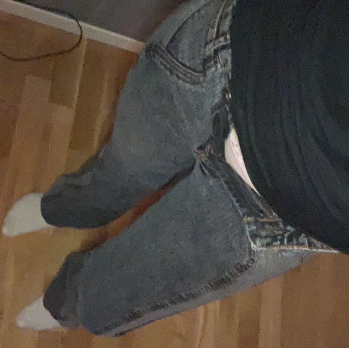 Gråa vintage jeasns - 90