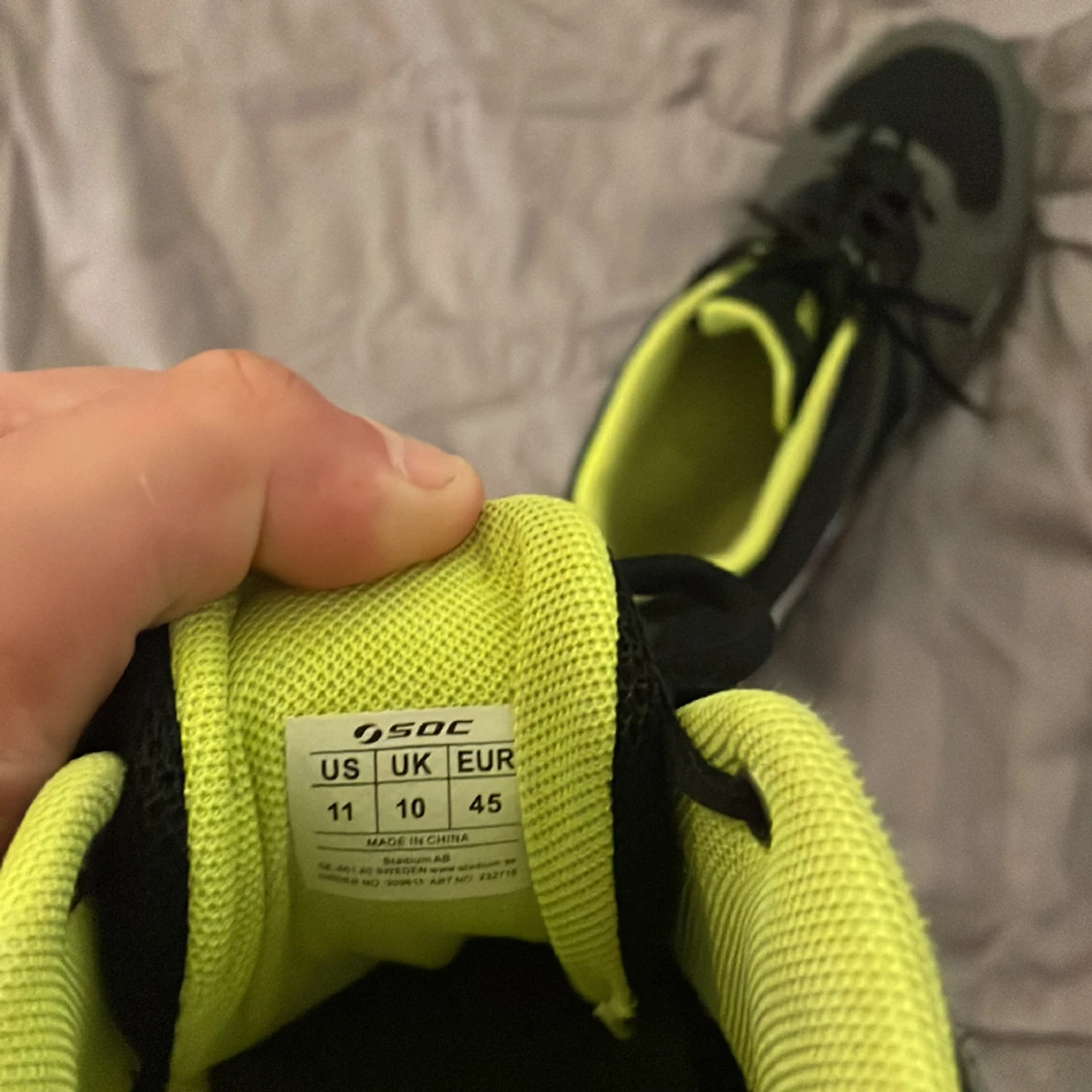 Svart/gröna SOC idrottsskor - 90