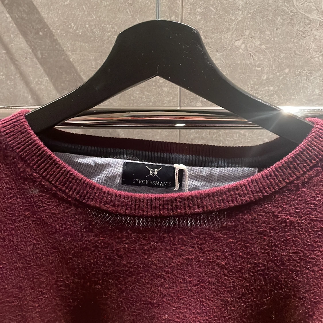 Vinröd Kashmir tröja  - 91