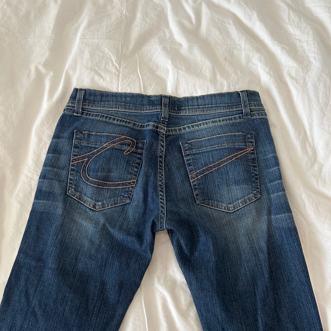 Lågmidjade crocker jeans - 91