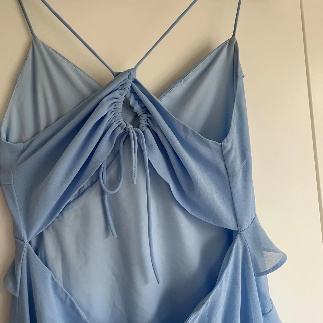 Blå långklänning  - 92