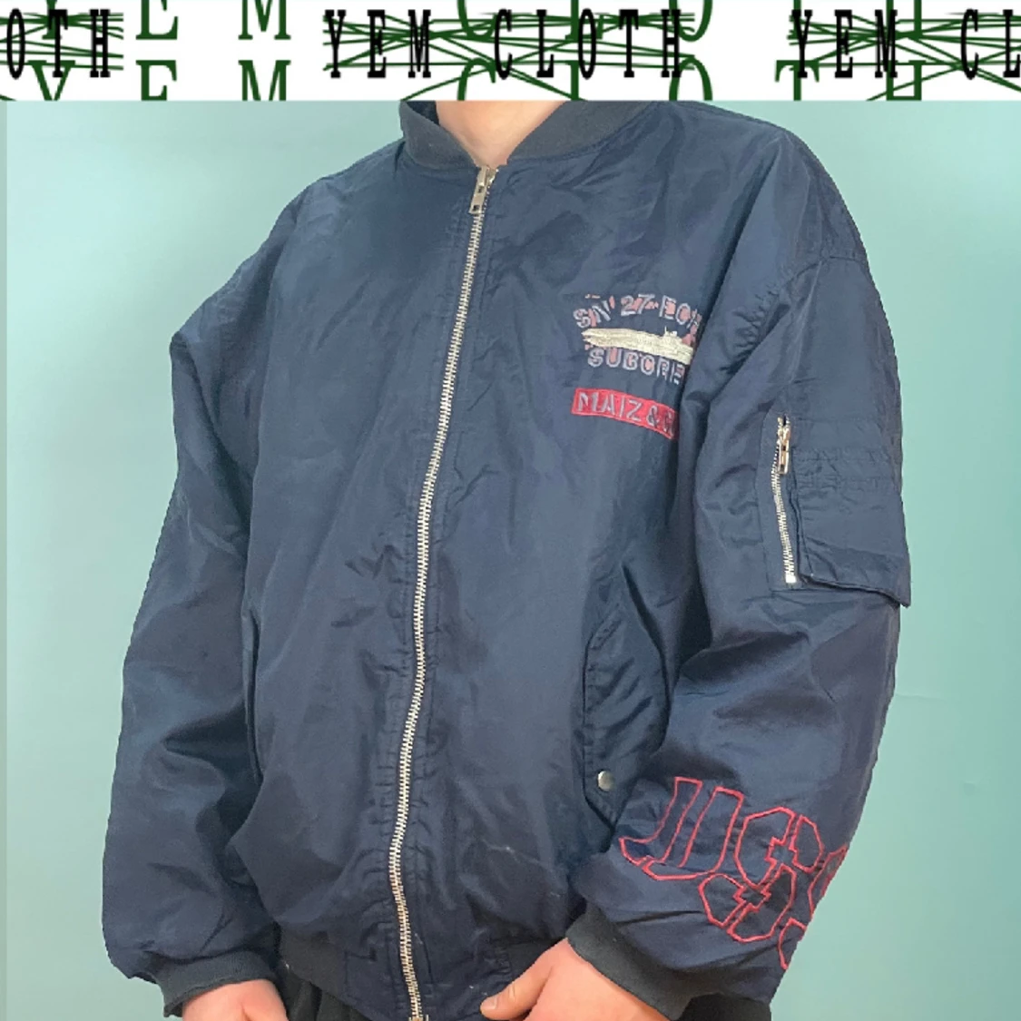 Vintage bomber jacka militär ubåt 80 tal MA1