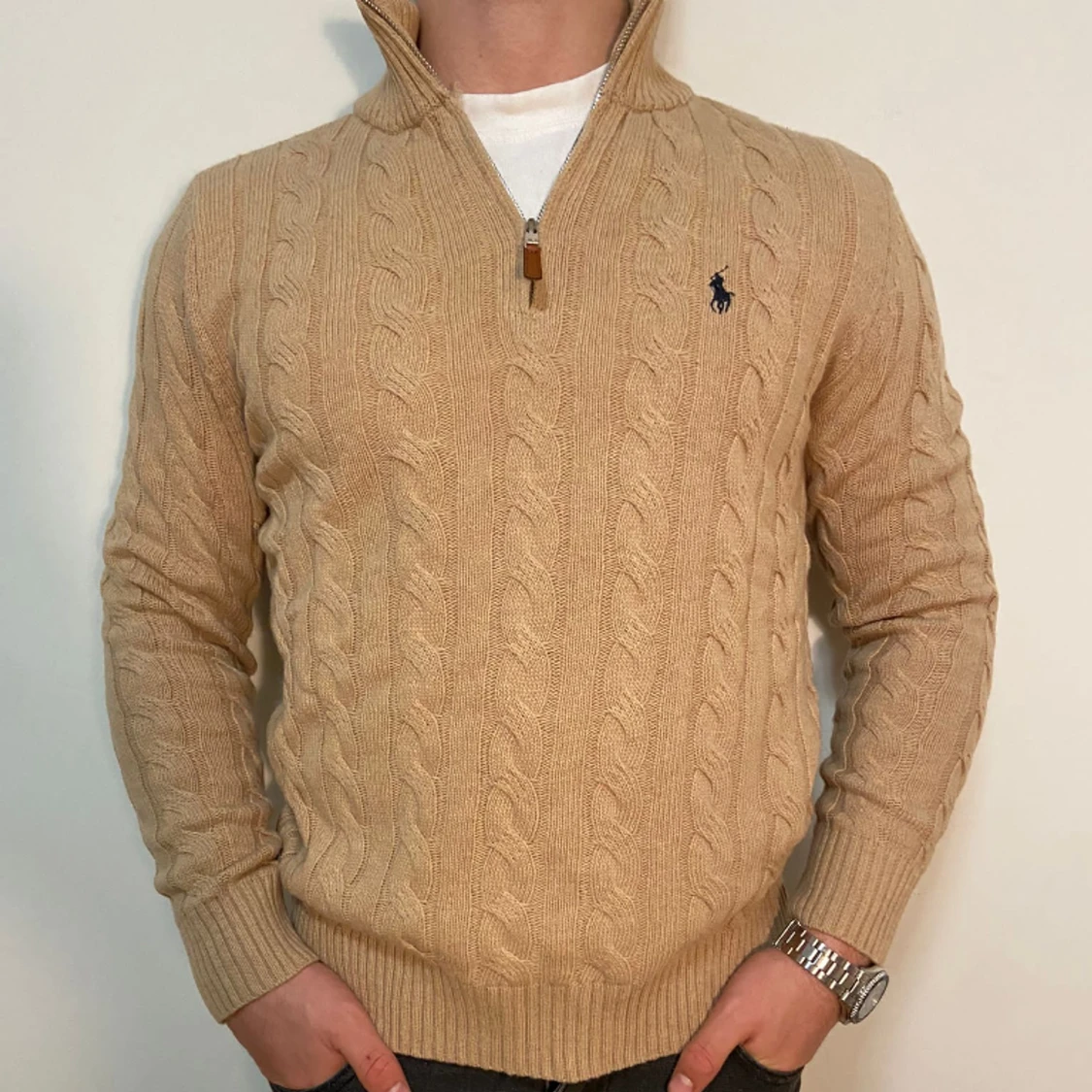 Ralph Lauren Cable Knitted Zip Up - 90