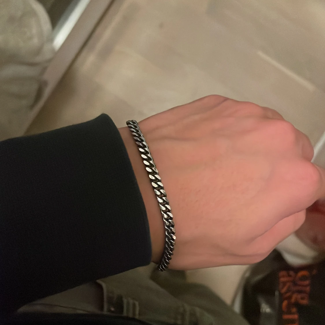 Äkta silverarmband - 90