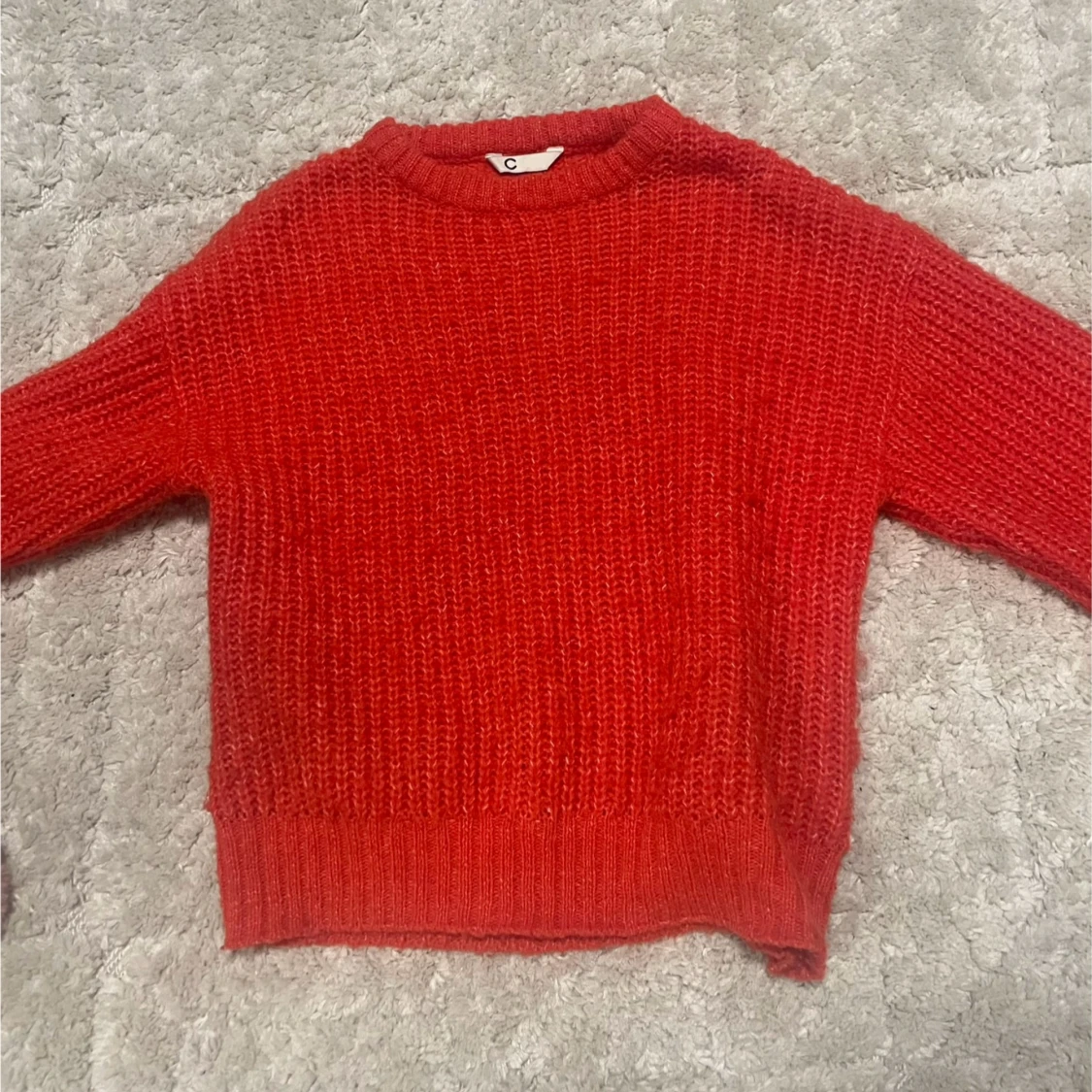 Orange stickad tröja🧡 - 90