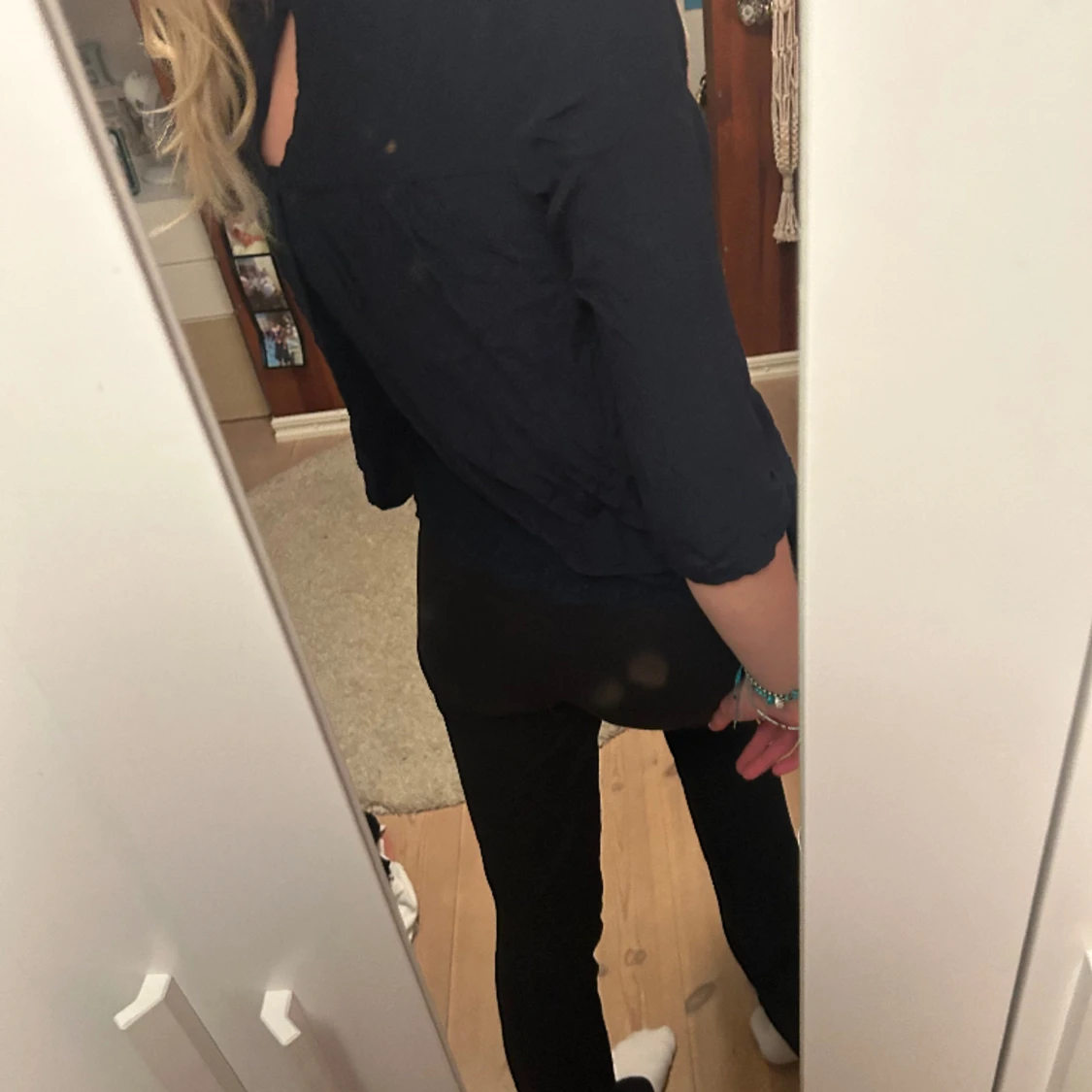 mörkblå topp  - 90