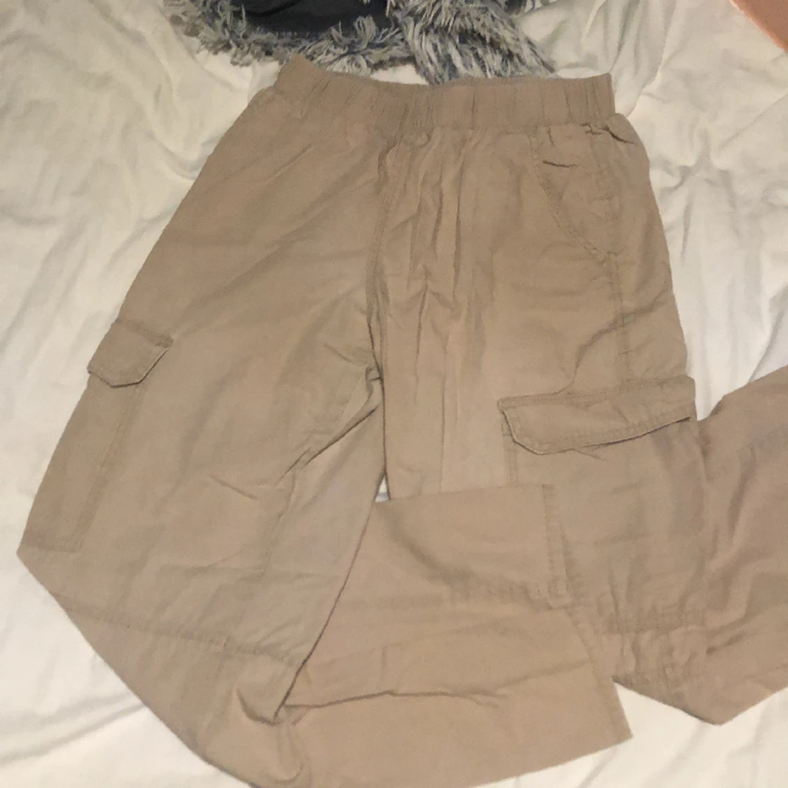 Beige Cargo Pants