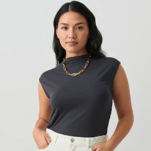 soft touch funnel neck top - supersnygg topp, kommer inte till användning längre! 