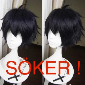söker svart kort cosplay peruk! - helst ostylad. vill använda den för yuichiro hyakuya, så det måste finnas längd på sidorna! köper helst via plick, funkar bra privat också annars. Vi kan diskutera pris, men vill helst spendera så lite som möjligt då jag sparar. skriv privat!