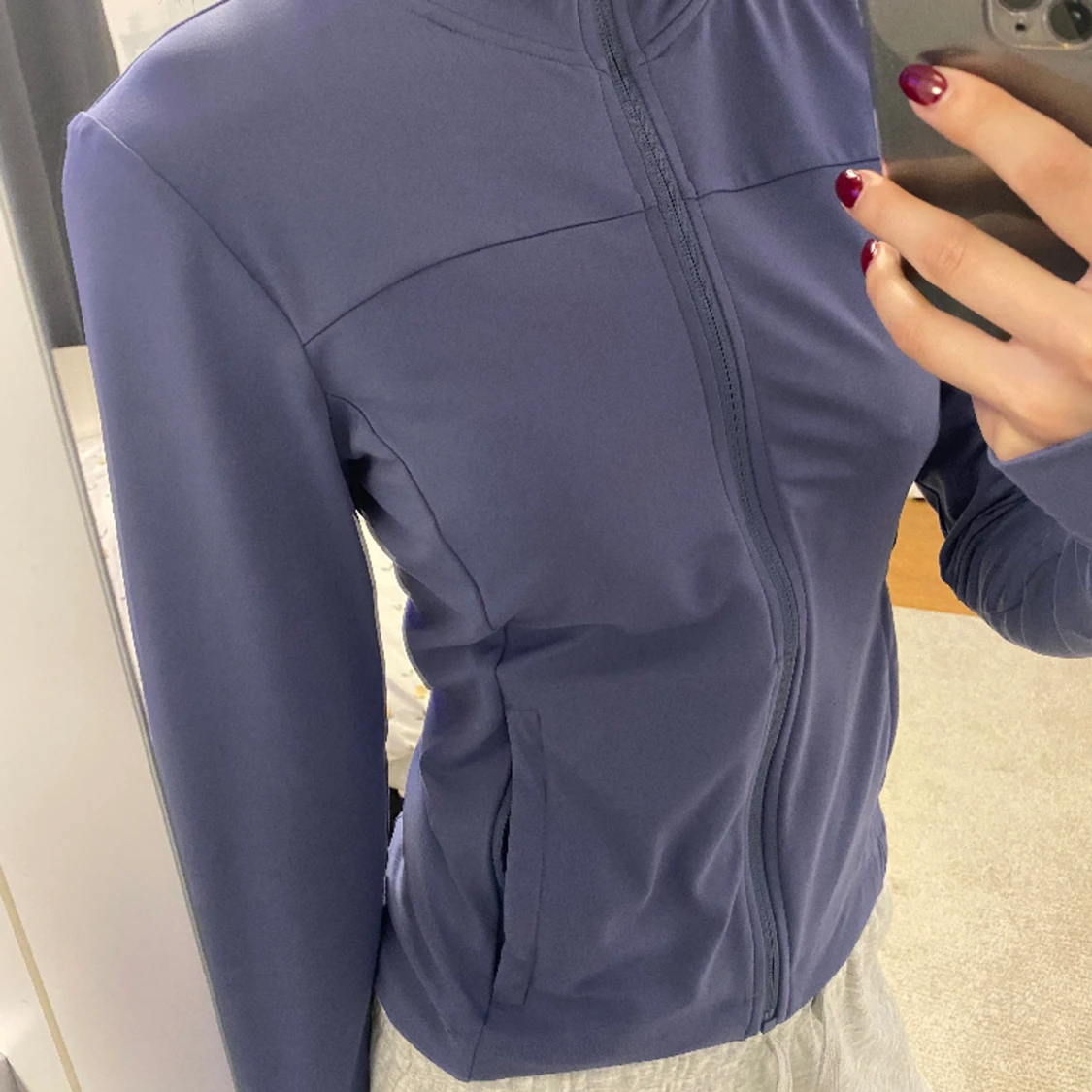 Tight Blue Zip Up - 90