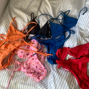 Bikini - Bikini-bundle. En blandning av allt. Givetvis nytvättat! Storlek M-L men passar en M skulle jag säga. Finns även svart underdel från Nelly som jag missade. Priset gäller alla, säljer inte dom separat