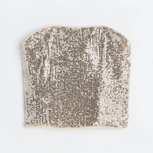 Paljett bandeau - Paljett topp från hm, oanvänd