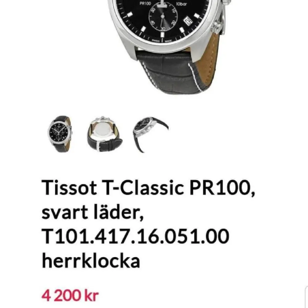 Hej fick som present en Tissot klocka helt ny Ny pris 4200kr Mitt pris 1500kr eller bud . Accessoarer.