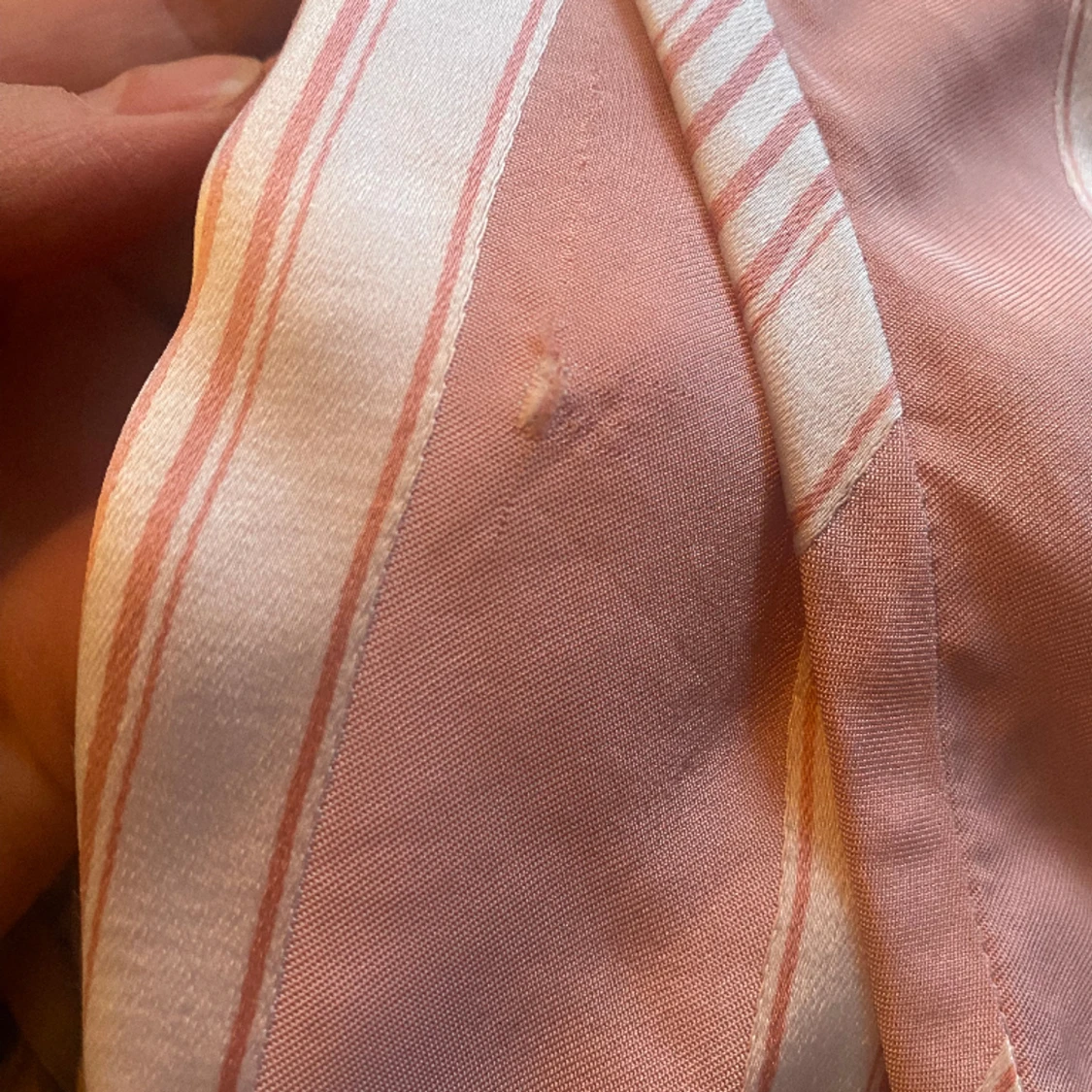 Acne pink and white striped satin midi skirt - 91